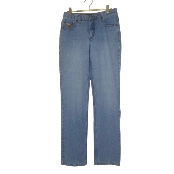 Cruel Girl Womens Low Rise Relaxed Fit Jeans Size 9 Long 100% Cotton Light Wash - Picture 1 of 11